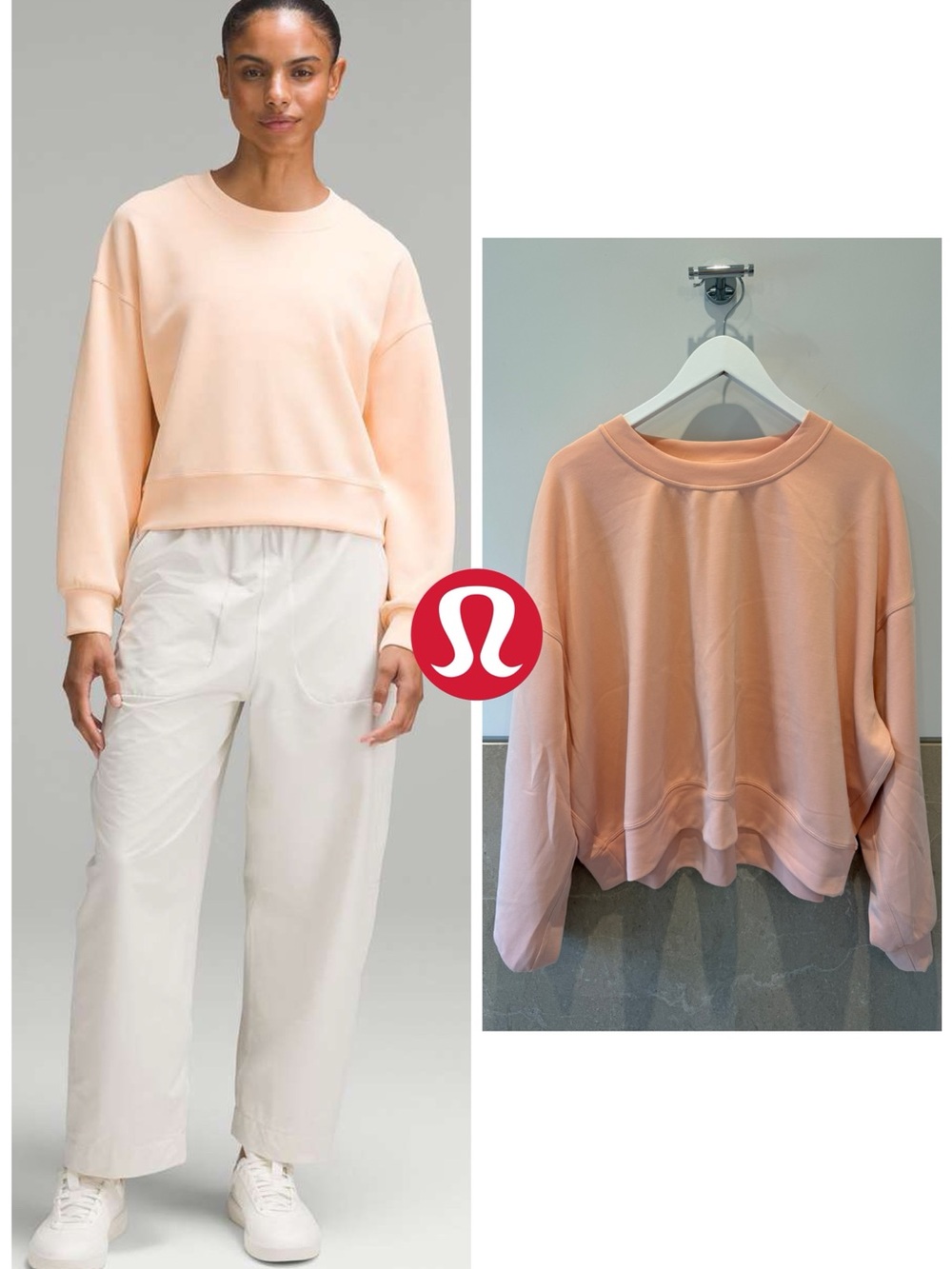 Like New - Lululemon Softstreme Perfectly Oversized Cropped Crew (US 18)